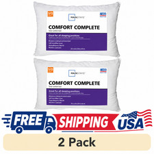 Mainstays Comfort Complete Bed Pillow, Standard/Queen (2 Pack)****** picture