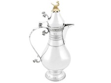 Antique Turkish Silver Coffee Jug Circa 1910 picture