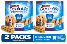 2 Pack Purina DentaLife Large Dog Dental Treats Chicken 18 Count 20.7 oz Each picture