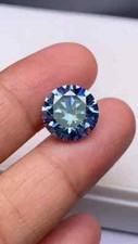 2 Ct Natural Royal Blue Diamond Round Cut VVS1 D Grade GDGL Certified J24 picture