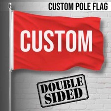 Personalized Double-Sided Pole Flag - Custom IndoorOutdoor Decor picture