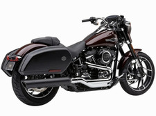 Cobra 6520B 909 Twins Slip-On Exhaust Muffler Black 18-21 Harley Sport Glide picture