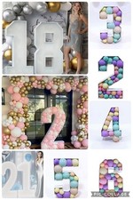 4 FT Marquee Mosaic Numbers for Balloons New Year Anniversary birthday Decor picture