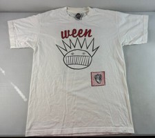 RARE WEEN ￼90s Vintage Pepper DOUBLESIDED White T Shirt Sz L USA MADE picture