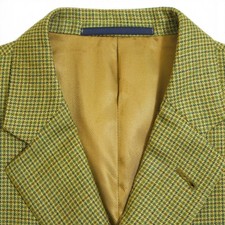 Burberry 'Bond Street' Sport Coat 42R Brown Houndstooth Wool Silk Blend picture