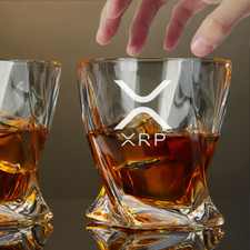 Custom Engraved XRP Whiskey Glass – 10 oz Twisted Rocks Glass picture