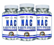 3X Bottles N-ACETYL-L-CYSTEINE 600 mg 300 Capsules NAC Hi Tech nonGMO USA πΊπΈ picture