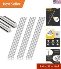Versatile 12-Piece 304 Stainless Steel Round Rod Set for Metalworking Projects picture