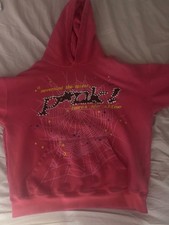 Pink Spider Hoodie Size M picture