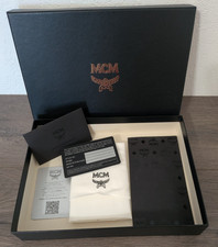 MCM Black Luxury Presentation Box w Dust Cloth Cards Empty Packaging - B20 picture