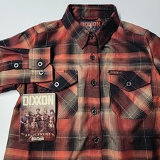 Dixxon Arch Enemy Blood Dynasty Flannel Small WSM NWT Limited Edition Rare Metal picture