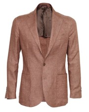 NWT SALVATORE PICCOLO SPORT COAT jacket Napoli bricky linen luxury Italy 48 picture