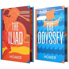 THE ILIAD ,THE ODYSSEY 2 books collection set by Homer Hardcover Edition picture