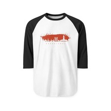 Casablanca Skyline Raglan Shirt | Cityscape Baseball Tee picture