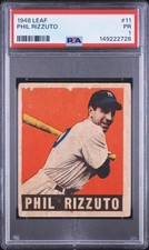 1948 LEAF #11 PHIL RIZZUTO PSA 1 picture
