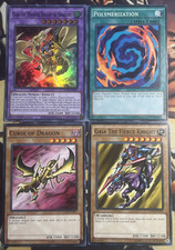 Yugioh: Gaia The Magical Knight Of Dragons + Polymerization 4 Card Fusion Set NM picture