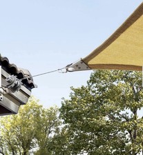 Colourtree Super Ring Sun Shade Sail Canopy Rectangle Beige measuring 16' x 20 picture