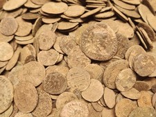 10 Premium Muddy Uncleaned Roman Coins Bigger Better Balkan Pieces Delightful picture