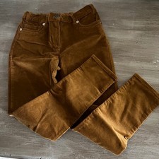 NWT Crewcuts J.Crew girls 12 Brown Corduroy Slim Pants Classic Preppy Timeless picture