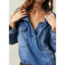 FLAWED Free People We The Free Nona Trapeze Swing Top | Size Medium picture