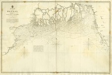 Antique Print-SEA CHART-BAY BENGAL-INDIA-BANGLADESH-GANGES-CALCUTTA-Lloyd-1846 picture