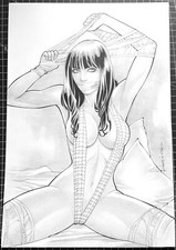 Signed Original Rubismar Da Costa Mary Jane Spider-Man Commission 11X17 picture
