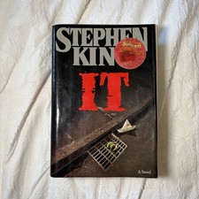 It Stephen King Viking Penguin 1986 HC 1st Ed DJ Vintage Horror Novel picture