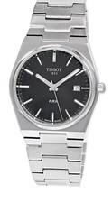 TISSOT PRX 40MM STAINLESS STEEL BLACK DIAL MEN'S WATCH T137.410.11.051.00 picture
