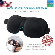 3D Sleep Mask 100% Blackout Eye Mask Memory Foam Blindfold Travel Sleeping Aid picture