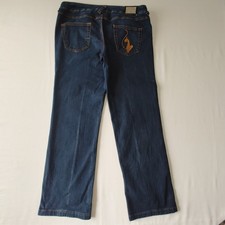 VTG Y2K Baby Phat Size 15 Wash Denim Women’s Jeans With Gold Detailing  picture
