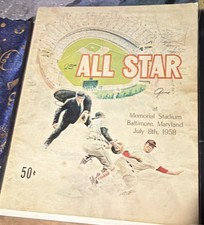 1958 MLB All-Star Game Program Memorial Stadium Baltimore MD July 8, 1958 signed picture