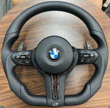 BMW F30 F32 F33 F36 M Sport Leather Steering Wheel + Air 💼 | Custom Flat Bottom picture