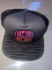 NEW Adult RHUDE Off-Road Team Hope Ranch Zebra Trucker Cap Hat Grey picture
