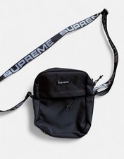 Supreme SS18 Shoulder Bag Black Cordura Crossbody Box Logo Authentic picture