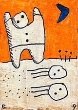 e9Art ACEO: 2 visitors arrived at midnight from the wrong direction, which... picture