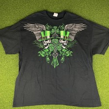 Vintage Y2K 200s Grunge Skull Graphic Streetwear T Shirt Sz XL picture