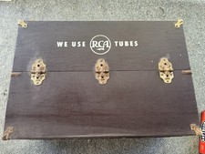 Vintage RCA Picture Tubes Repairman Service Caddy Case Box w/ 30+ Vintage Tubes picture