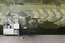 3D Military Illustration Wall Murals Wallpaper Murals Wall Sticker 3 picture