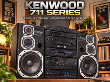 KENWOOD 711 SERIES 🌈RaRe🌈 Complete Vintage Component Stereo System picture