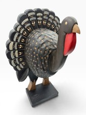 Midwest Cannon Falls 16” Wood Turkey Thanksgiving Folk Art Primitive Centerpiece picture