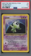 2001 Pokemon Neo Revelation 1st Edition Holo #3 Celebi PSA 5 picture