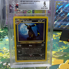 Umbreon 13/75 Neo Discovery Holo Rare Unlimited BGS 6 Pokémon TCG picture