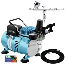 Iwata Eclipse HP CS Airbrush Set with Air Compressor Kit, Gravity Feed .35mm Tip picture