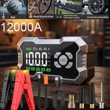 10000A Car Jump Starter Air Compressor Tire Inflator Battery Booster Charge Case picture