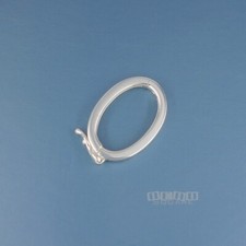 Sterling Silver Oval Hinged Shortener / Enhancer / Connector Clasp 18mm #44018 picture