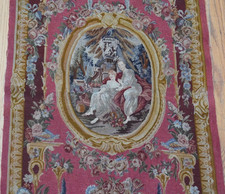 Antique French Tapestry Pictorial Hand woven Hanging rug 2'3