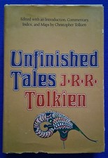 Unfinished Tales 1980 HC w/dj J R R Tolkien Houghton Mifflin Co 1st American ed picture