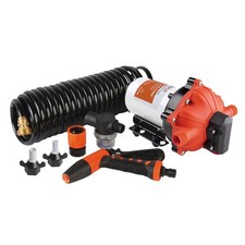 SEAFLO 55-Series Washdown Pump Kit - 12V DC, 5.5 GPM, 70 White, Black, Orange picture