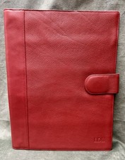 Levenger Red Pebbled Leather Folder Portfolio picture