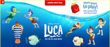 2021 McDONALD'S Luca Disney's HAPPY MEAL TOYS Or Set picture